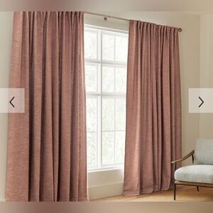 Pottery Barn Blackout Curtains, 50 x 108", Mauve (2 panels)